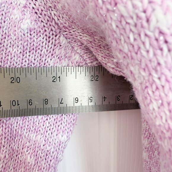 SagHarbor Womens Purple Sweater Longsleeve Lavender Size 1X - Picture 6 of 8